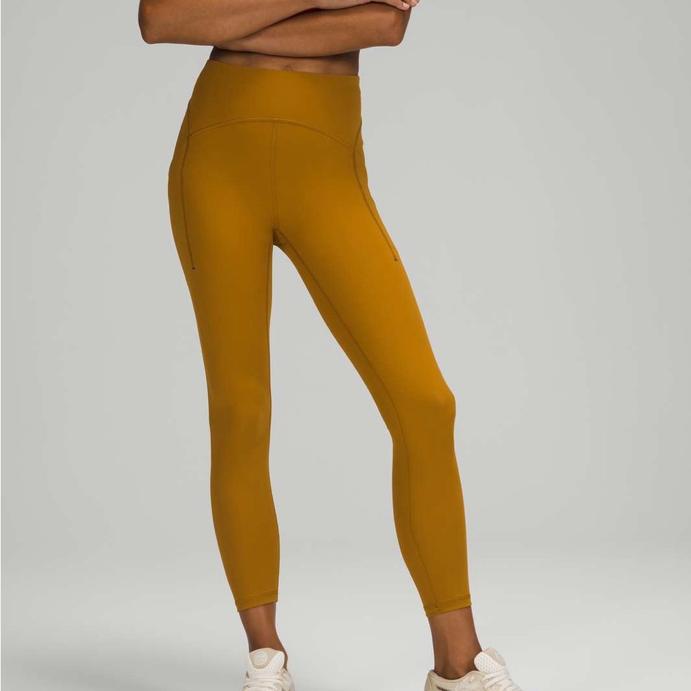 Lululemon Power Thru High-Rise Tight 25" - Gold Spice